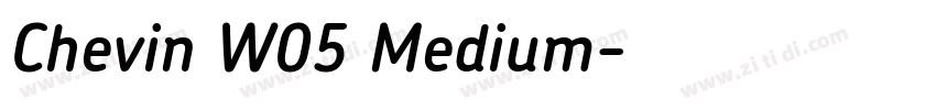 Chevin W05 Medium字体转换